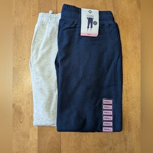 Pair Of Women's Navy and Gray Capris